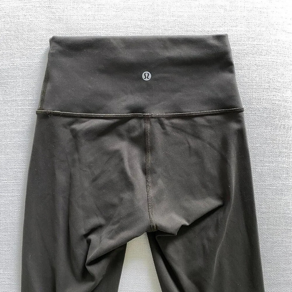 LULULEMON Wunder Train High-Rise Crop 21" Leggings Dark Olive Size 4 - Picture 6 of 12